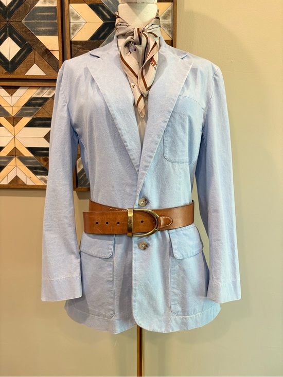 Ralph Lauren Jackets & Blazers - Vintage Ralph Lauren 80s Light Blue Women's Denim Blazer Jacket size Medium